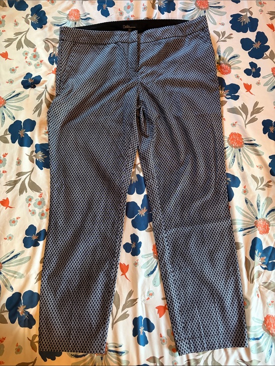 Dalia Pants - Dalia size 12 Patterned Ankle Pants w/Pockets
